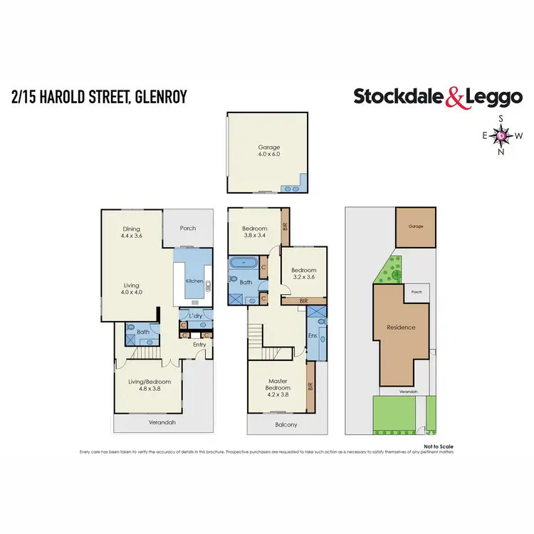 Floorplan of Homely townhouse listing, 2/15 Harold Street, Glenroy VIC 3046
