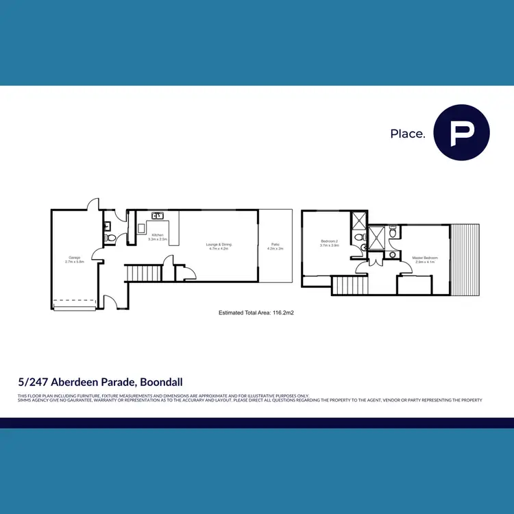 Floorplan of Homely townhouse listing, 5/247 Aberdeen Parade, Boondall QLD 4034