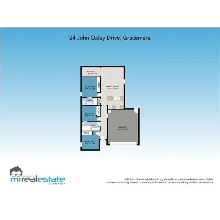 Floorplan of Homely house listing, 24 John Oxley Drive, Gracemere QLD 4702