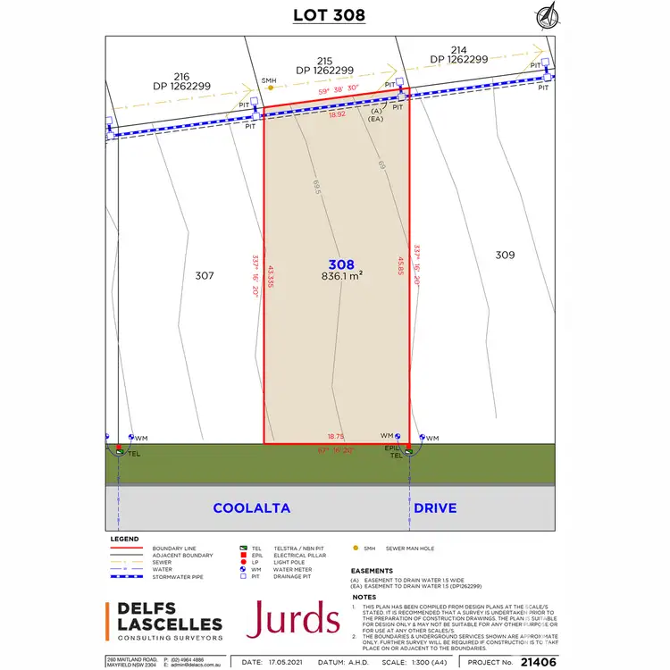Floorplan of Homely land listing, VUE - Lot 308 Coolalta Drive, Nulkaba NSW 2325