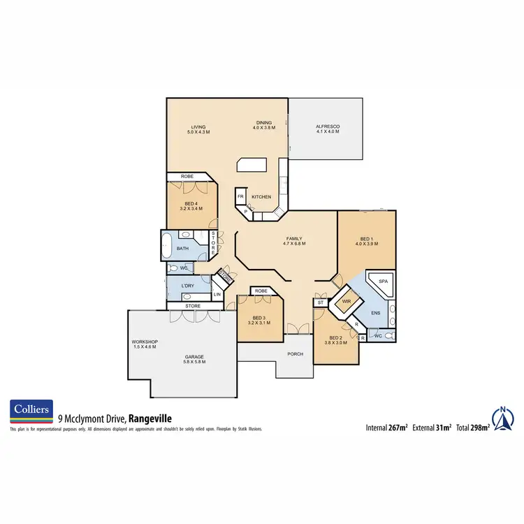 Floorplan of Homely house listing, 9 McClymont Drive, Rangeville QLD 4350