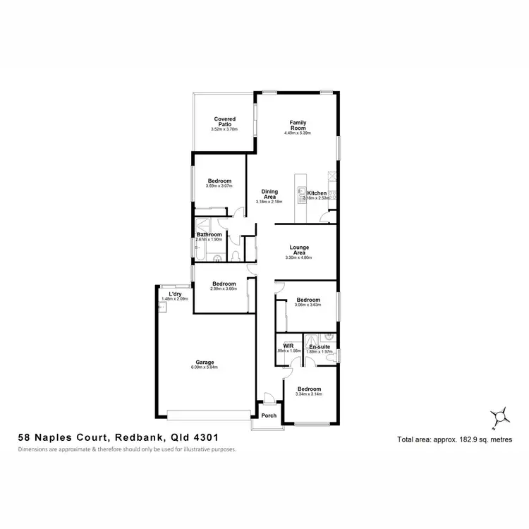 Floorplan of Homely house listing, 58 Naples Court, Redbank QLD 4301