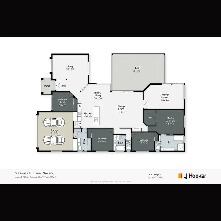 Floorplan of Homely house listing, 5 Lawnhill Drive, Nerang QLD 4211