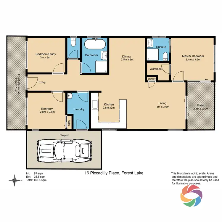 Floorplan of Homely house listing, 16 Piccadilly Place, Forest Lake QLD 4078