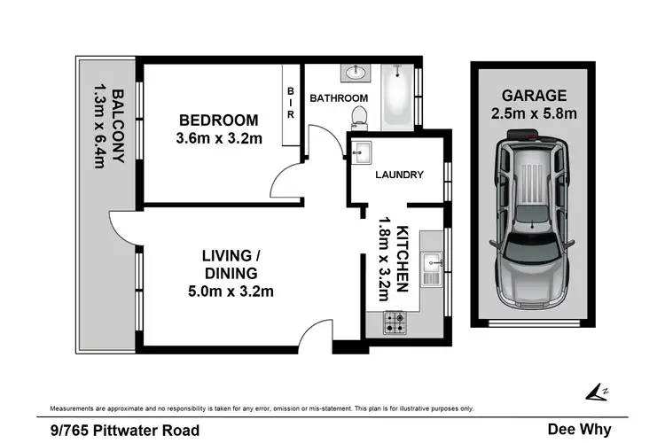 Floorplan of Homely apartment listing, 9/765 Pittwater Road, Dee Why NSW 2099