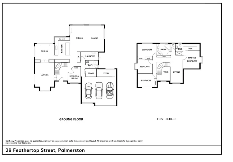 Floorplan of Homely house listing, 29 Feathertop Street, Palmerston ACT 2913