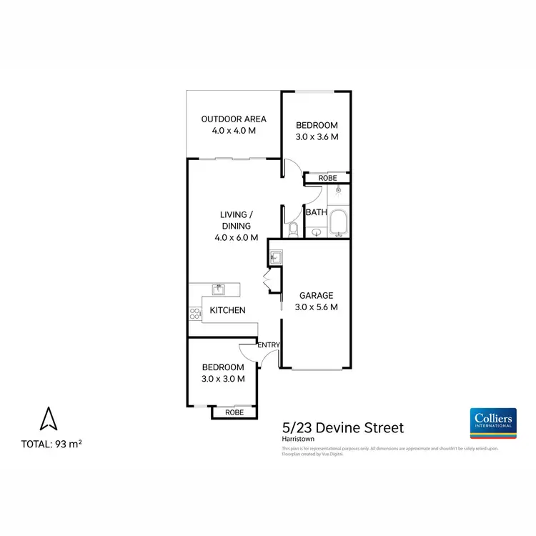 Floorplan of Homely block of units listing, 5/23 Devine Street, Harristown QLD 4350