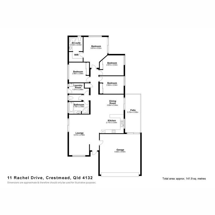 Floorplan of Homely house listing, 11 Rachel Drive, Crestmead QLD 4132