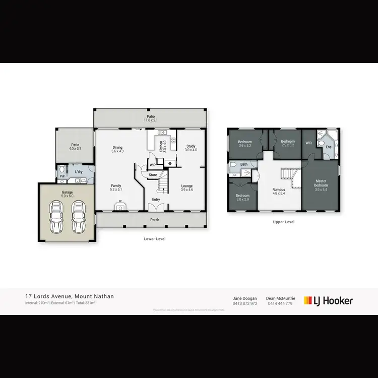 Floorplan of Homely rural property listing, 17 Lords Avenue, Mount Nathan QLD 4211