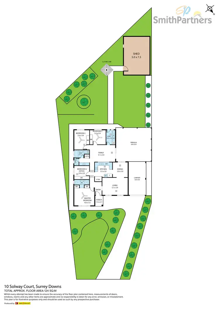 Floorplan of Homely house listing, 10 Solway Court, Surrey Downs SA 5126