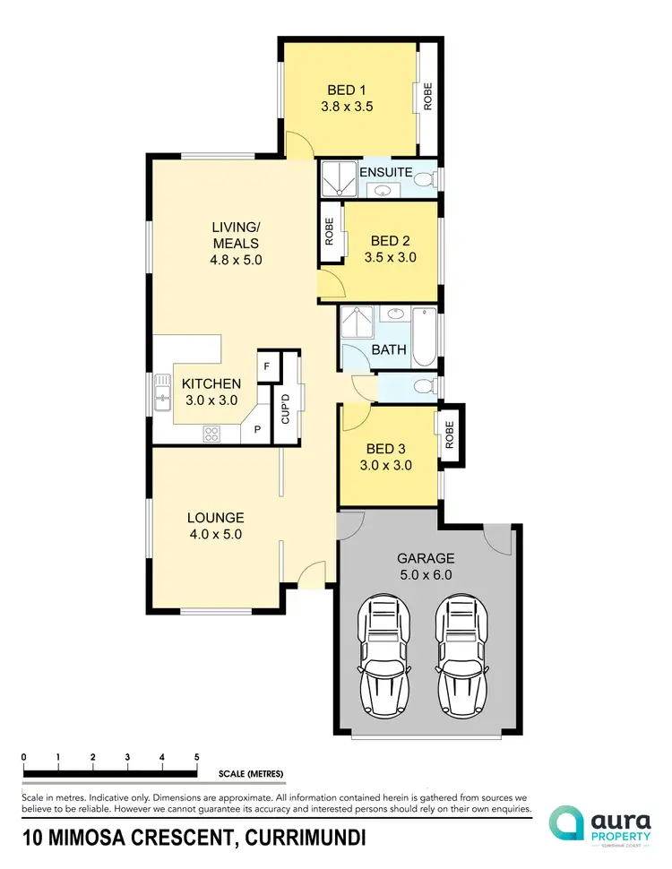 Floorplan of Homely house listing, 10 Mimosa Crescent, Currimundi QLD 4551