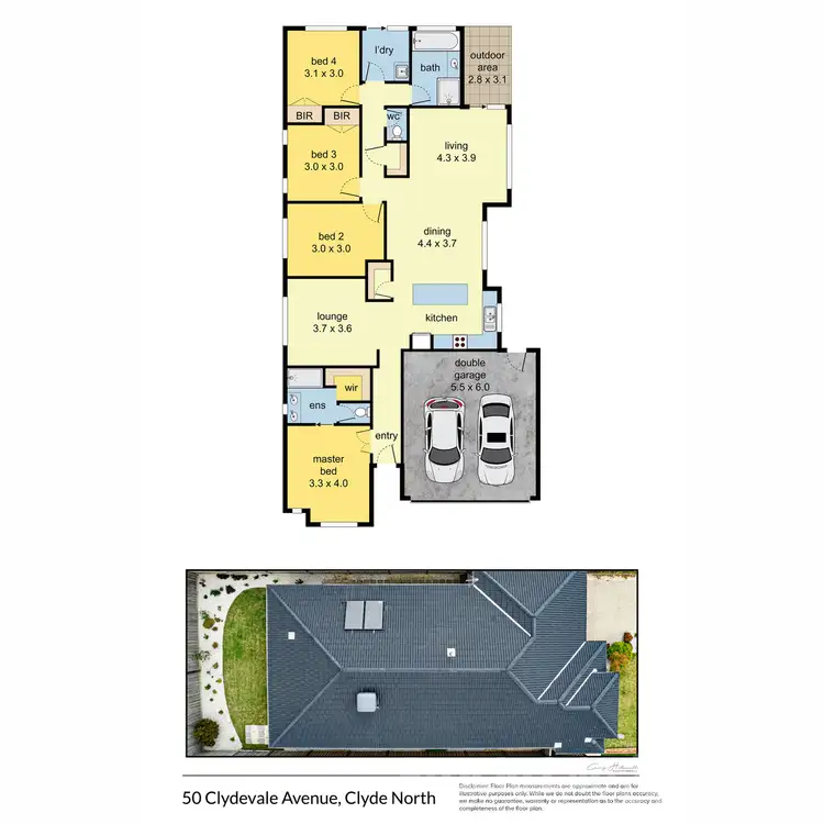 Floorplan of Homely house listing, 50 Clydevale Avenue, Clyde North VIC 3978