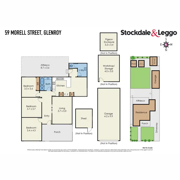 Floorplan of Homely house listing, 59 Morell Street, Glenroy VIC 3046