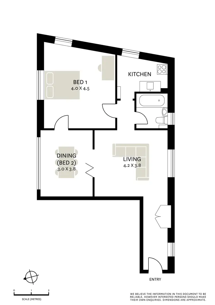 Floorplan of Homely apartment listing, 11/46 Roslyn Gardens, Rushcutters Bay NSW 2011
