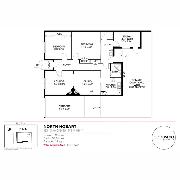 Floorplan of Homely house listing, 63 George Street, North Hobart TAS 7000