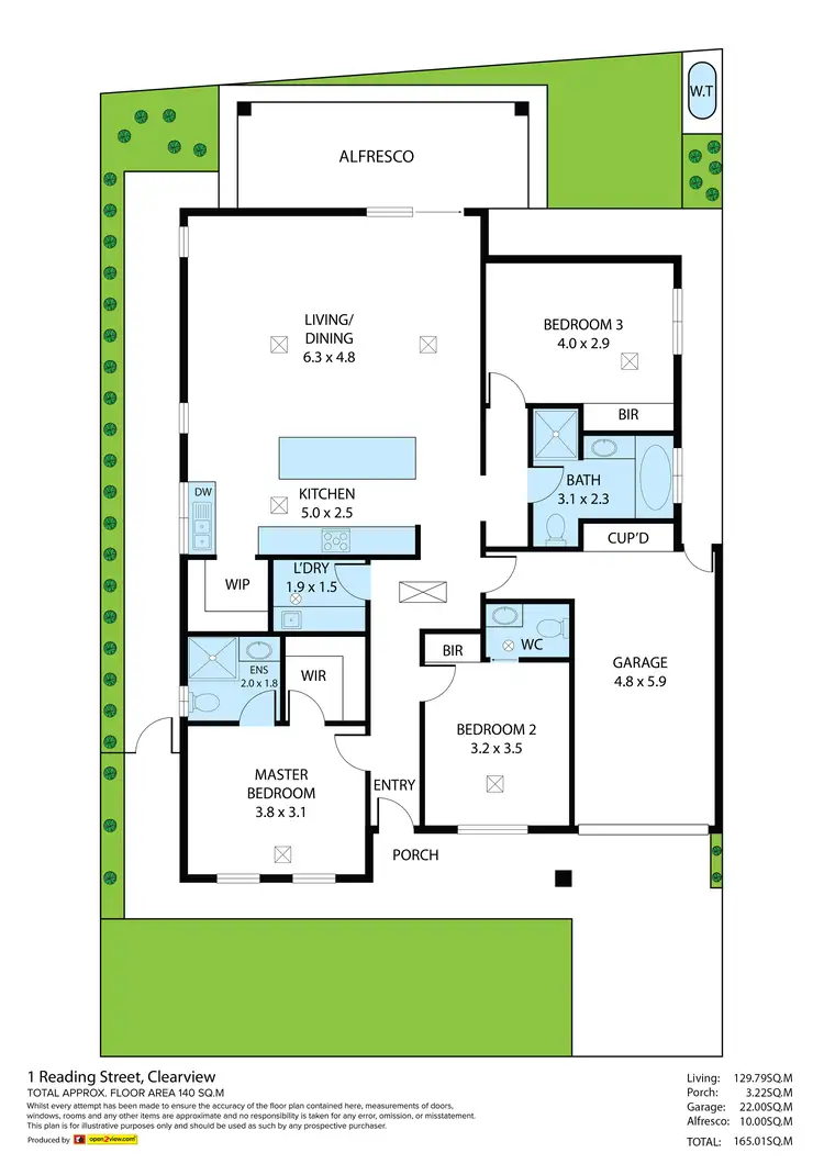 Floorplan of Homely house listing, 1C Reading Street, Clearview SA 5085