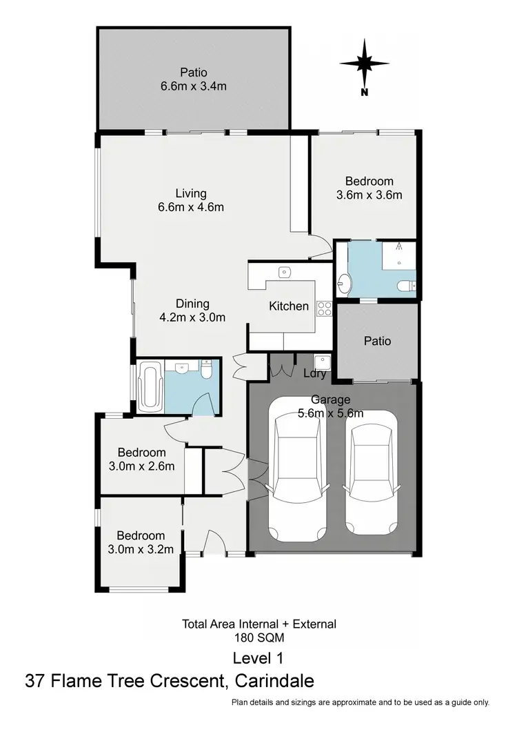 Floorplan of Homely house listing, 37 Flame Tree Crescent, Carindale QLD 4152