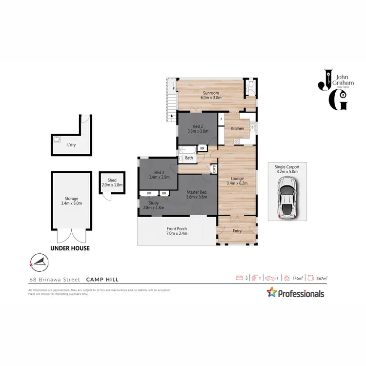 Floorplan of Homely house listing, 68 Brinawa Street, Camp Hill QLD 4152