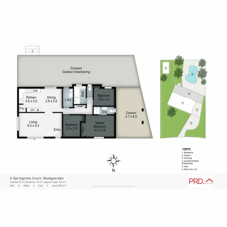 Floorplan of Homely house listing, 6 Springtime Court, Mudgeeraba QLD 4213