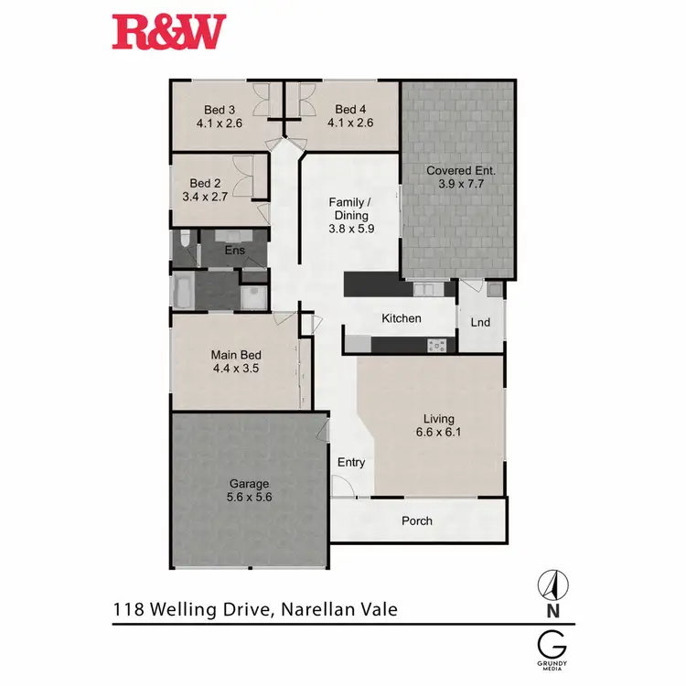 Floorplan of Homely house listing, 118 Welling Drive, Narellan Vale NSW 2567