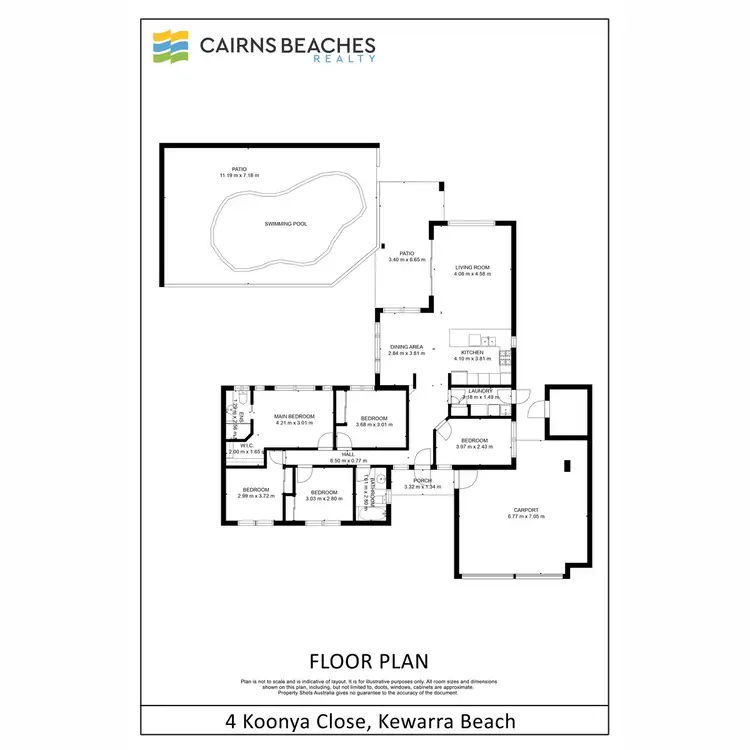 Floorplan of Homely house listing, 4 Koonya Close, Kewarra Beach QLD 4879