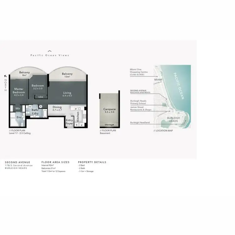 Floorplan of Homely unit listing, 17B/3 Second Avenue, Burleigh Heads QLD 4220