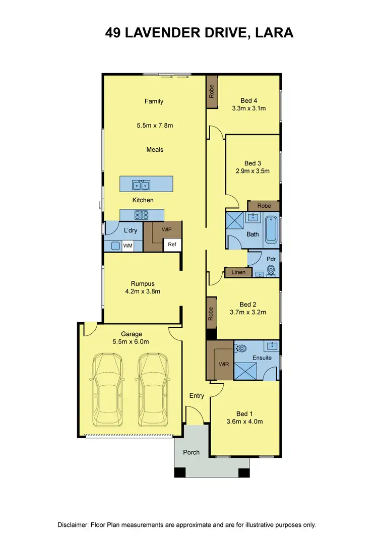 Floorplan of Homely house listing, 49 Lavender Drive, Lara VIC 3212