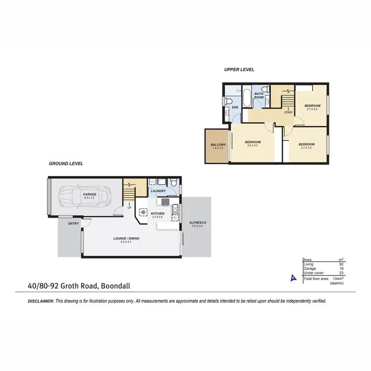 Floorplan of Homely townhouse listing, 20/80-92 Groth Road, Boondall QLD 4034