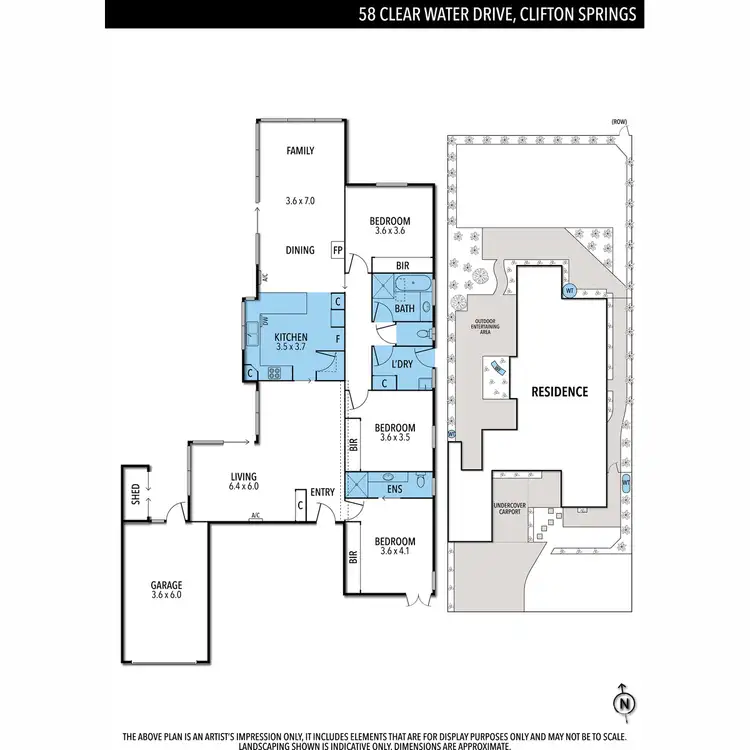 Floorplan of Homely house listing, 58 Clear Water Drive, Clifton Springs VIC 3222