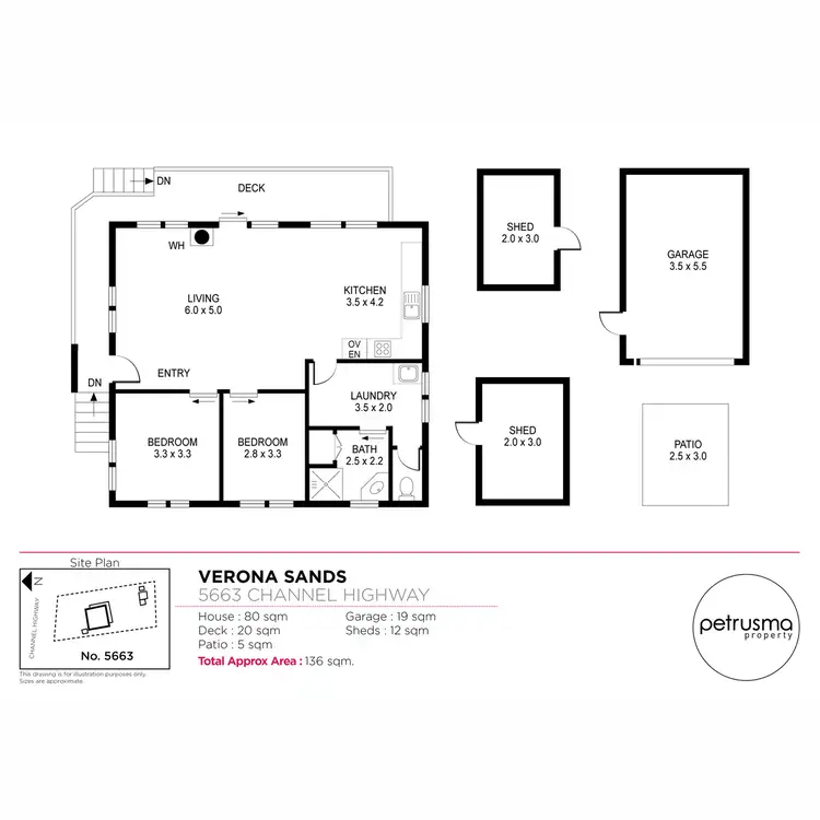 Floorplan of Homely house listing, 5663 Channel Highway, Verona Sands TAS 7112