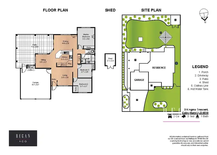 Floorplan of Homely house listing, 3 Kingma Crescent, Caboolture QLD 4510
