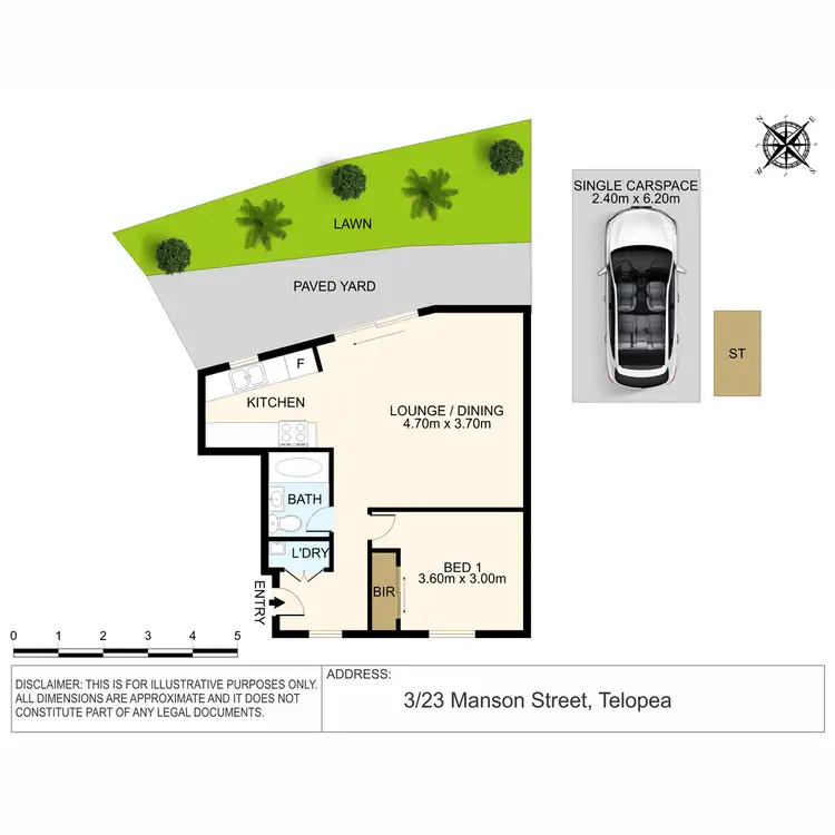 Floorplan of Homely unit listing, 3/23 Manson Street, Telopea NSW 2117