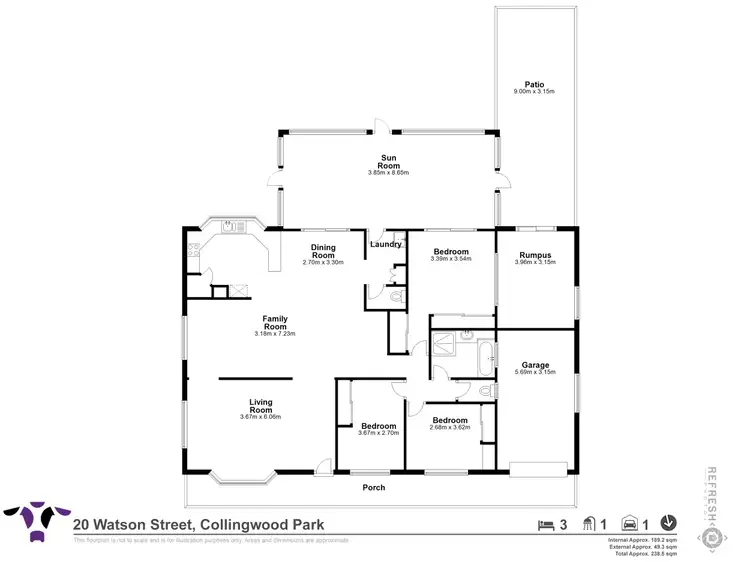 Floorplan of Homely house listing, 20 Watson Street, Collingwood Park QLD 4301