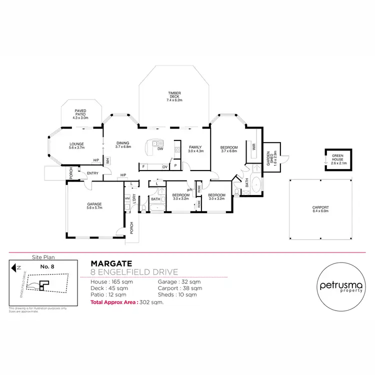 Floorplan of Homely house listing, 8 Englefield Drive, Margate TAS 7054