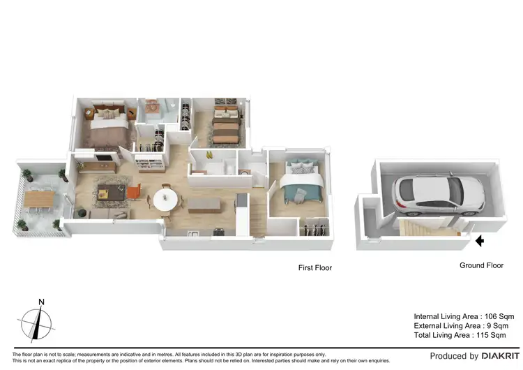 Floorplan of Homely townhouse listing, 34/235 Lacey Road, Bald Hills QLD 4036