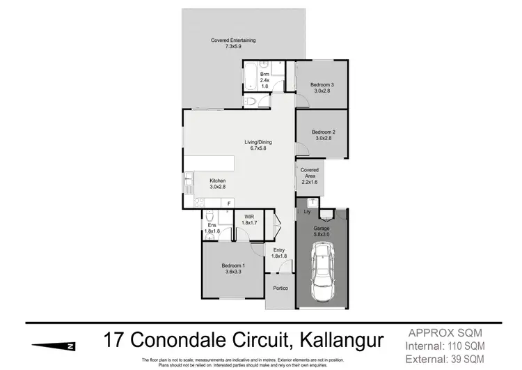 Floorplan of Homely house listing, 17 Conondale Circuit, Kallangur QLD 4503