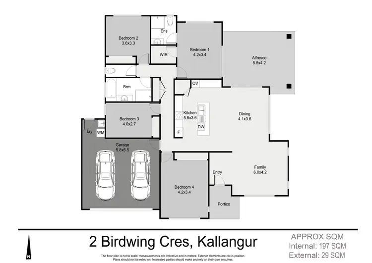 Floorplan of Homely house listing, 2 Birdwing Crescent, Kallangur QLD 4503