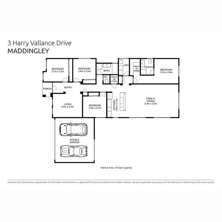 Floorplan of Homely house listing, 3 Harry Vallence Drive, Bacchus Marsh VIC 3340