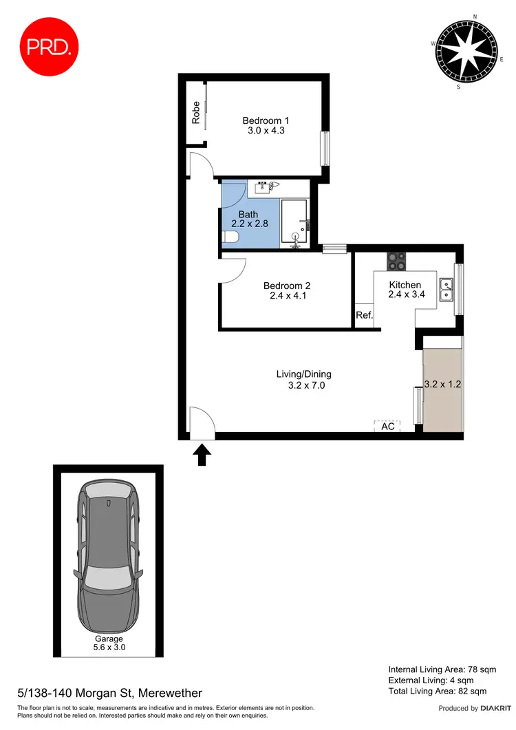 Floorplan of Homely apartment listing, 5/138 - 140 Morgan Street, Merewether NSW 2291