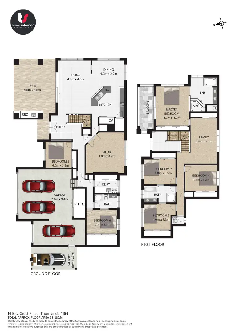 Floorplan of Homely house listing, 14 Bay Crest Place, Thornlands QLD 4164