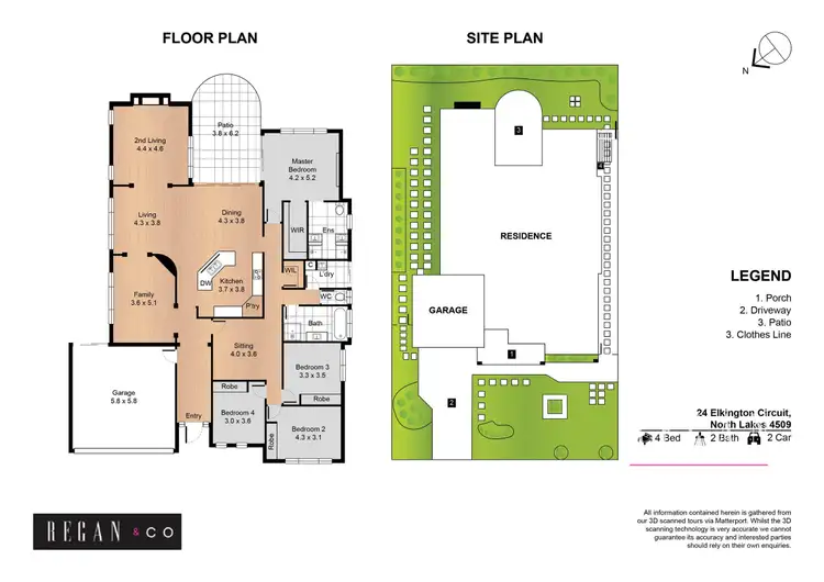 Floorplan of Homely house listing, 24 Elkington Circuit, North Lakes QLD 4509