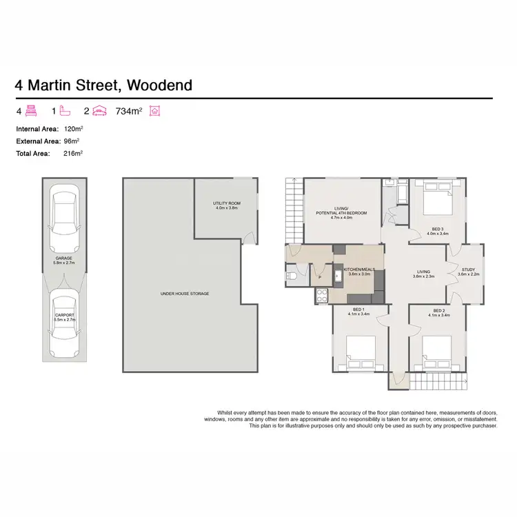Floorplan of Homely house listing, 4 Martin Street, Woodend QLD 4305