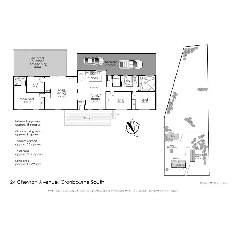 Floorplan of Homely rural property listing, 24 Chevron Avenue, Cranbourne South VIC 3977