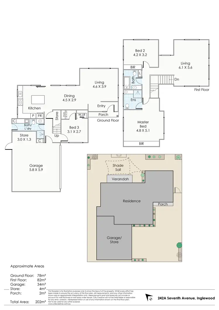 Floorplan of Homely house listing, 242A Seventh Avenue, Inglewood WA 6052