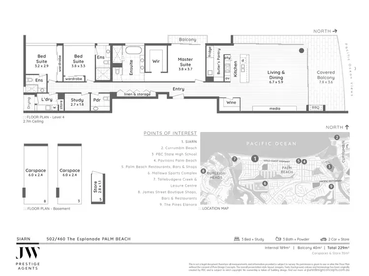 Floorplan of Homely apartment listing, 502/460 The Esplanade, Palm Beach QLD 4221
