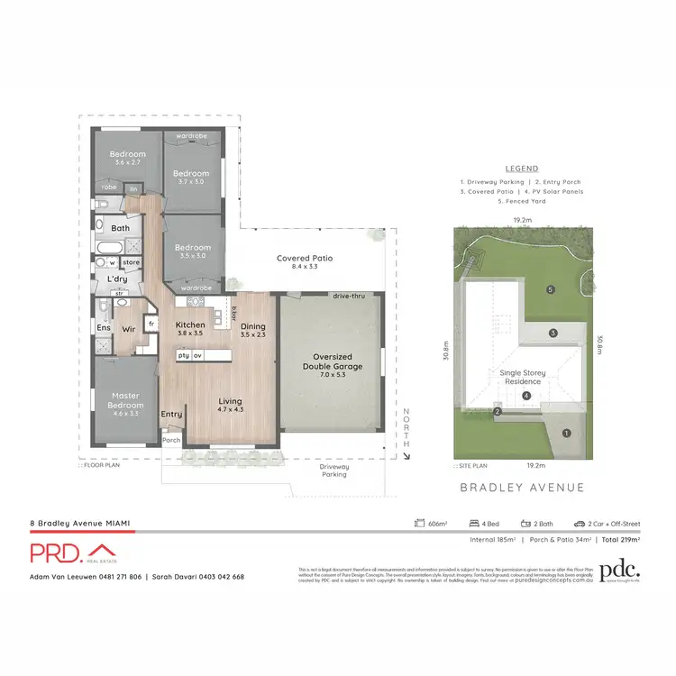 Floorplan of Homely house listing, 8 Bradley Avenue, Miami QLD 4220