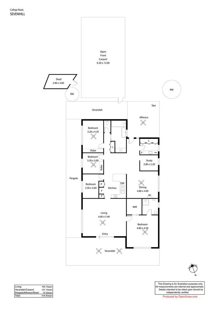 Floorplan of Homely house listing, 18 College Road, Sevenhill SA 5453