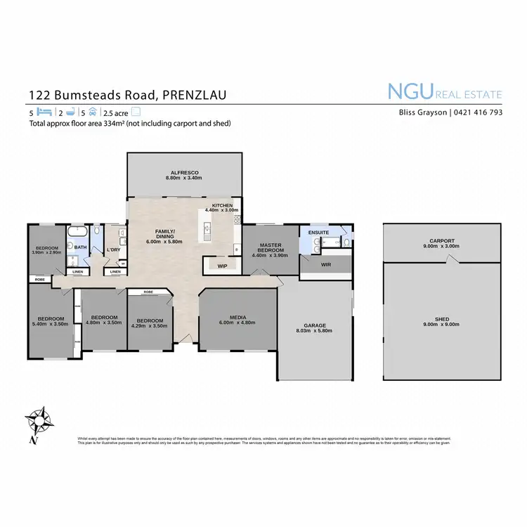 Floorplan of Homely house listing, 122 Bumsteads Road, Prenzlau QLD 4311