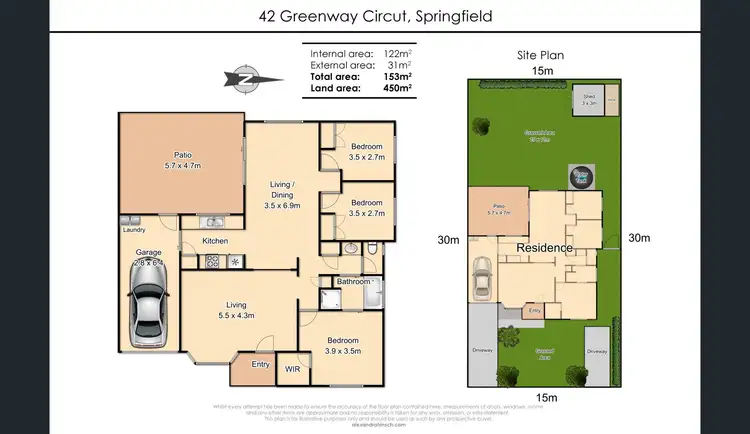 Floorplan of Homely house listing, 42 Greenway Circuit, Springfield QLD 4300