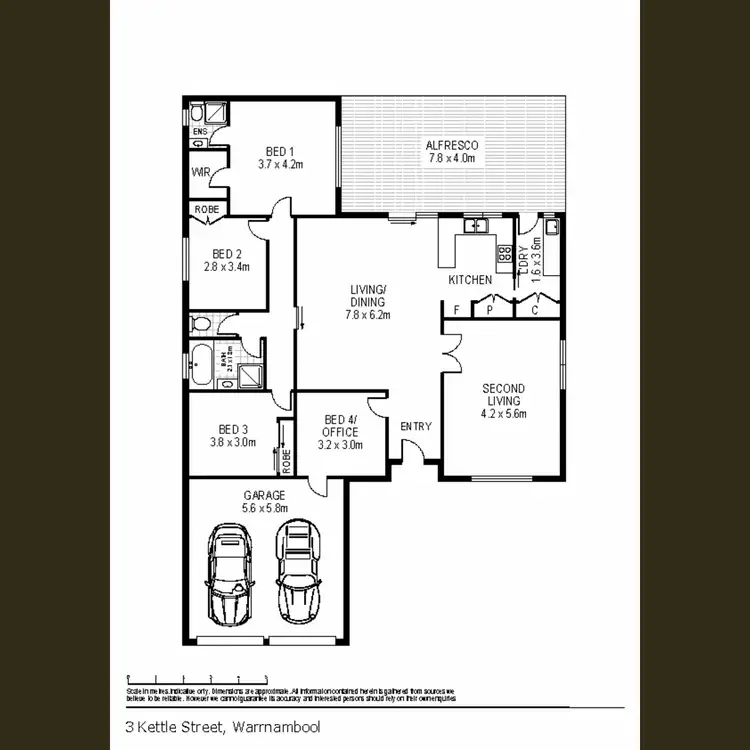 Floorplan of Homely house listing, 3 Kettle Court, Warrnambool VIC 3280